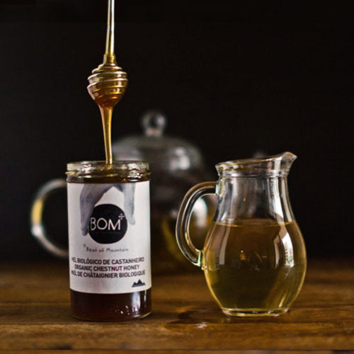Glass of BOM Chestnut Honey