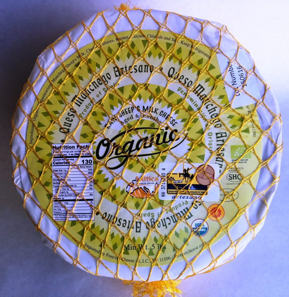 Mitica Organic Manchego cheese.