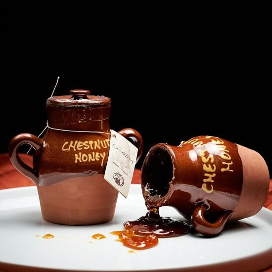 Chestnut Honey in Ceramic Crock Mitica®