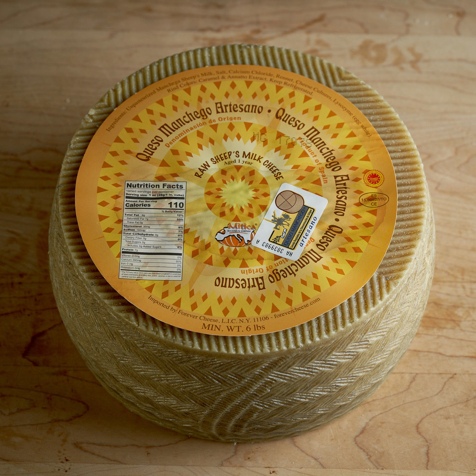Manchego Mitica® DOP 1 Year (Raw Milk)
